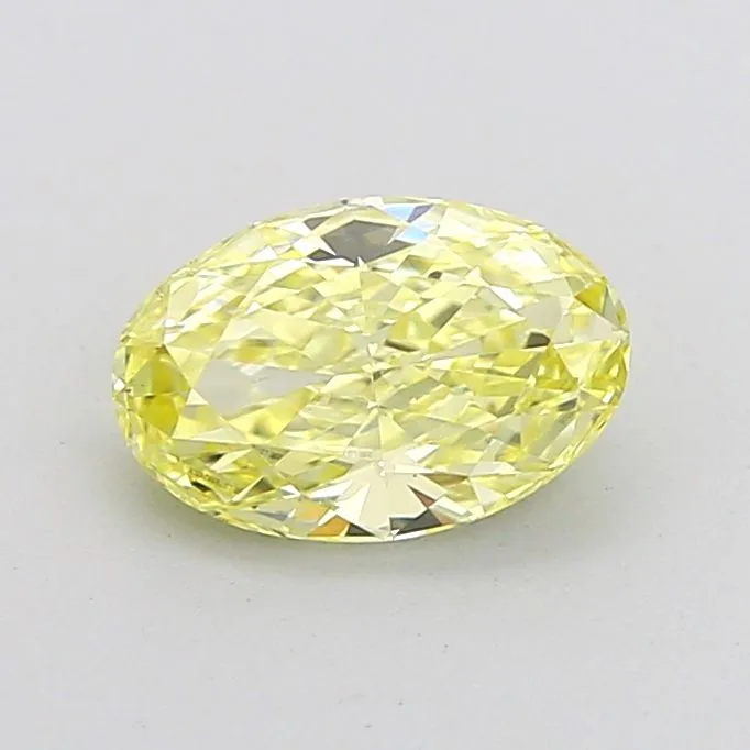 1.09ct OVAL Fancy Intense Yellow VS1 Coloured Lab diamond