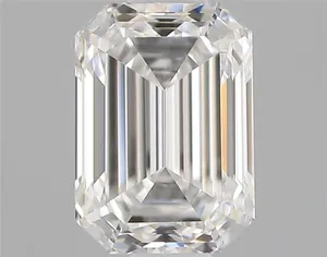 0.51ct EMERALD F VVS2 Natural diamond