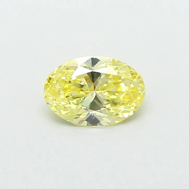 0.55ct OVAL Fancy Yellow VS1 Coloured Lab diamond