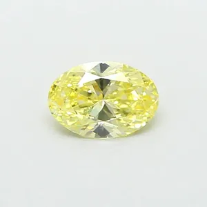 0.55ct OVAL Fancy Yellow VS1 Coloured Lab diamond
