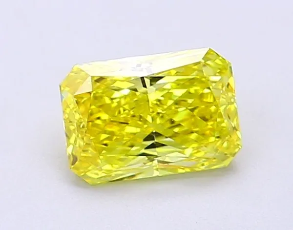 1.01ct RADIANT Fancy Vivid Yellow VS1 Coloured Lab diamond