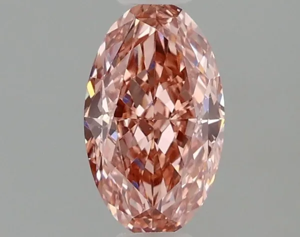 1.11ct OVAL Fancy Vivid Pink VVS2 Coloured Lab diamond
