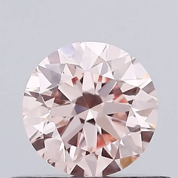 0.44ct ROUND Fancy Intense Pink VVS2 Coloured Lab diamond