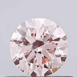 0.44ct ROUND Fancy Intense Pink VVS2 Coloured Lab diamond