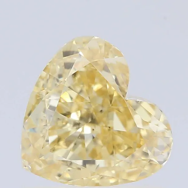 1.02ct HEART Fancy Intense Yellow VS2 Coloured Lab diamond
