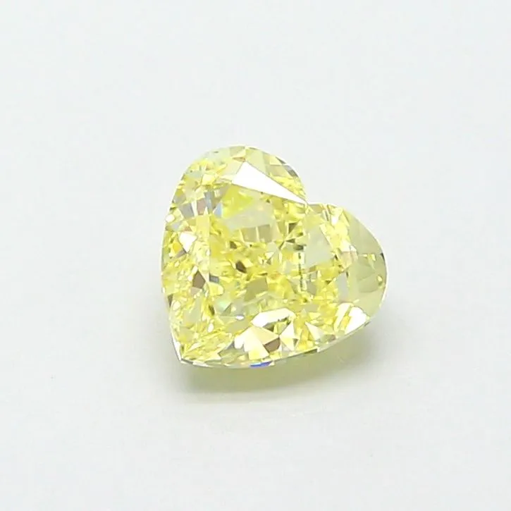1.03ct HEART Fancy Yellow VS1 Coloured Lab diamond