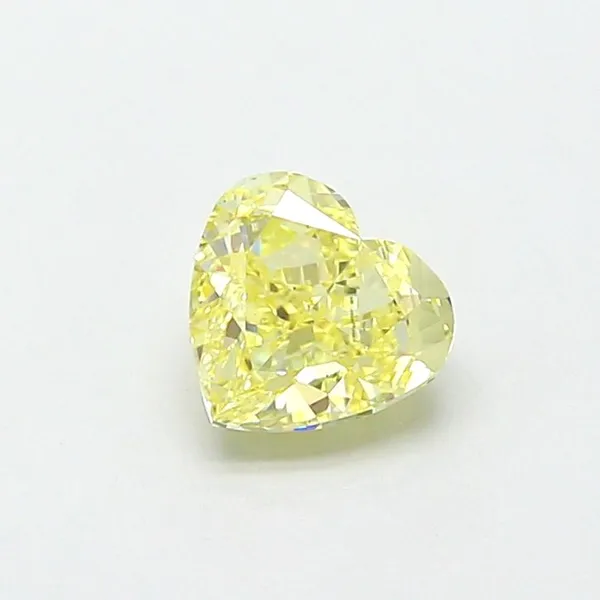 1.03ct HEART Fancy Yellow VS1 Coloured Lab diamond