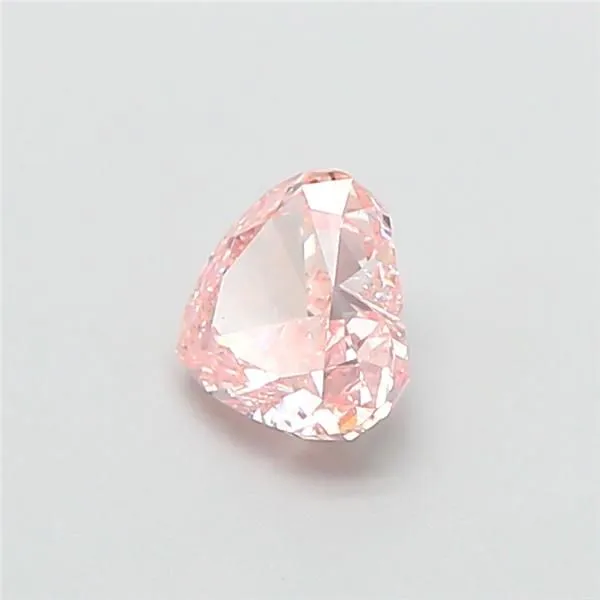 0.77ct HEART Fancy Intense Pink SI1 Coloured Lab diamond