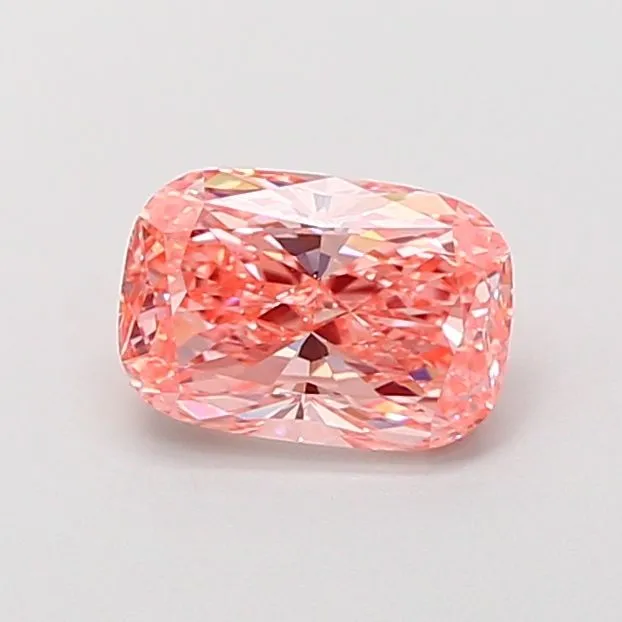 1.43ct CUSHION Fancy Vivid Pink VVS2 Coloured Lab diamond