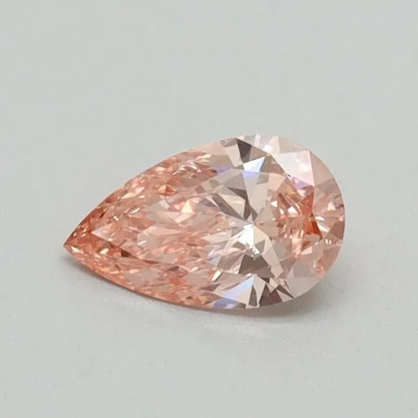 0.32ct PEAR Fancy Vivid Pink VS1 Coloured Lab diamond