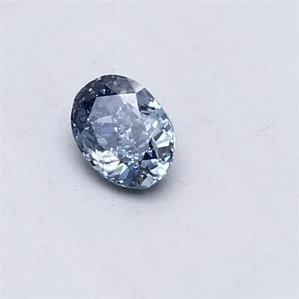 0.31ct OVAL Fancy Intense Blue SI2 Coloured Lab diamond
