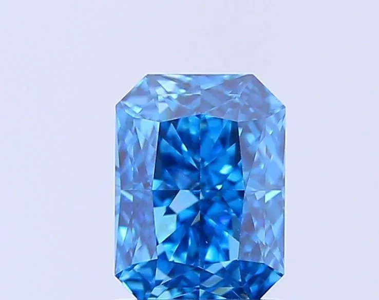1.01ct RADIANT Fancy Vivid Blue VS1 Coloured Lab diamond
