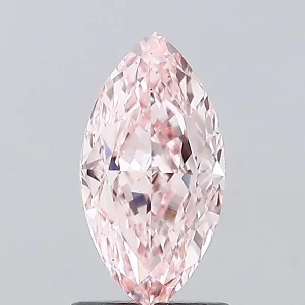 1.66ct MARQUISE Fancy Intense Pink VS1 Coloured Lab diamond