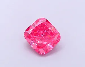 1.07ct CUSHION Fancy Vivid Pink VS1 Coloured Lab diamond