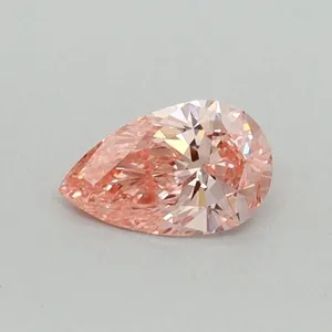 0.3ct PEAR Fancy Vivid Pink VS1 Coloured Lab diamond