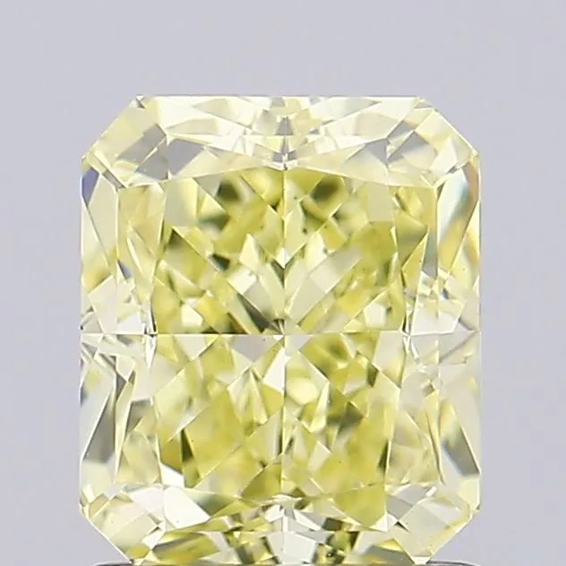 1.24ct RADIANT Fancy Yellow VS1 Coloured Lab diamond