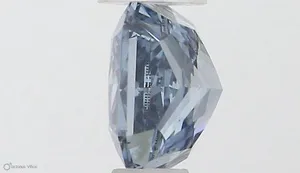 0.53ct RADIANT Fancy Vivid Blue SI2 Coloured Lab diamond