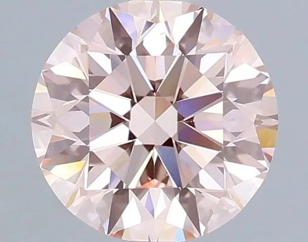 1.01ct ROUND Fancy Intense Pink VS1 Coloured Lab diamond