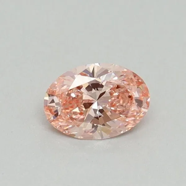 0.31ct OVAL Fancy Vivid Pink VS2 Coloured Lab diamond