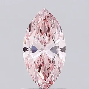 1.07ct MARQUISE Fancy Vivid Pink VS1 Coloured Lab diamond