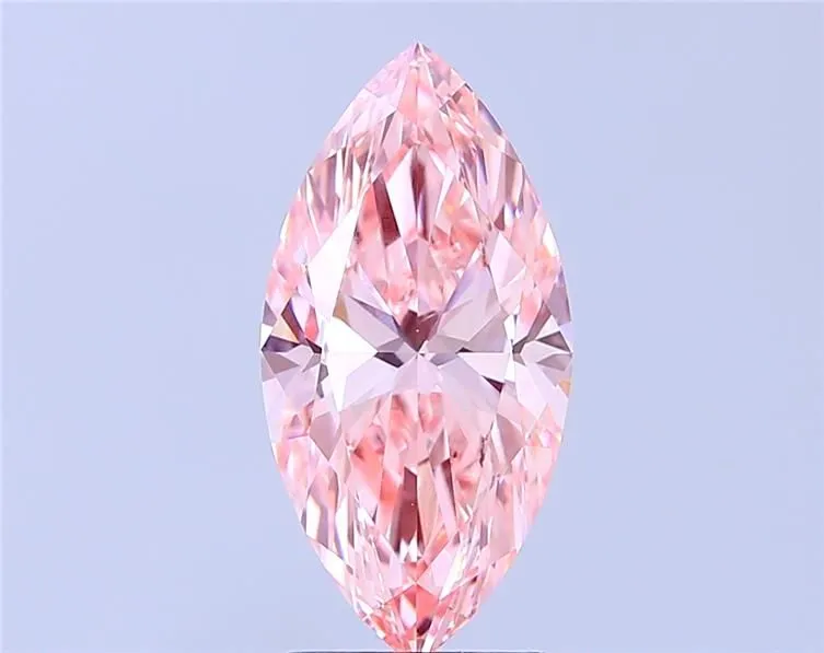 3.00ct MARQUISE Fancy Vivid Pink VVS2 Coloured Lab diamond