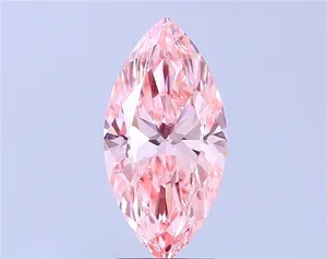 3ct MARQUISE Fancy Vivid Pink VVS2 Coloured Lab diamond
