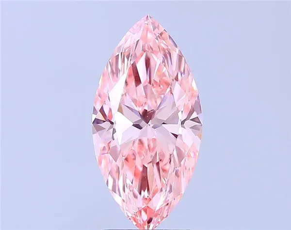 3ct MARQUISE Fancy Vivid Pink VVS2 Coloured Lab diamond