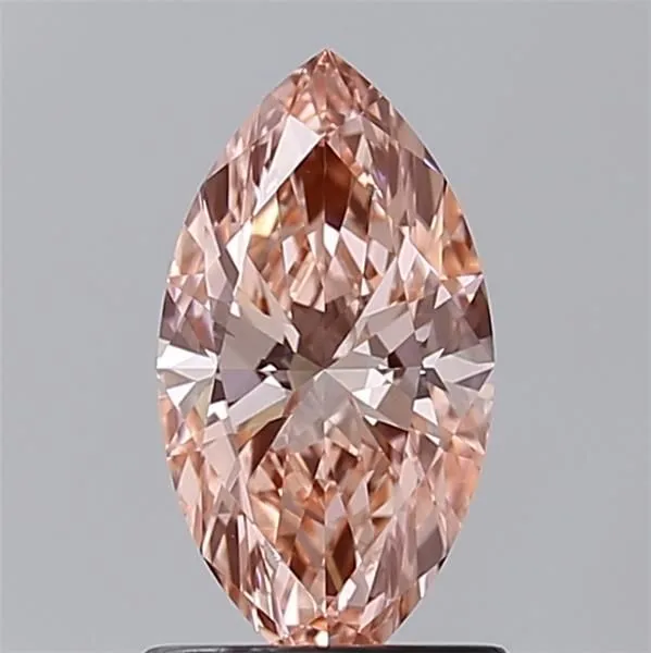 1.02ct MARQUISE Fancy Vivid Pink VVS1 Coloured Lab diamond