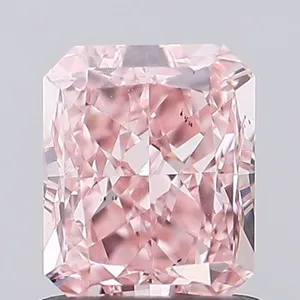 1.02ct RADIANT Fancy Vivid Pink VS2 Coloured Lab diamond
