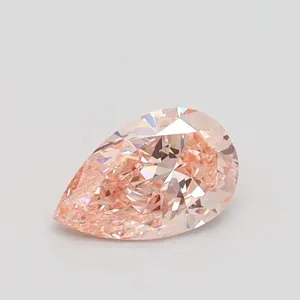0.5ct PEAR Fancy Pink VS2 Coloured Lab diamond