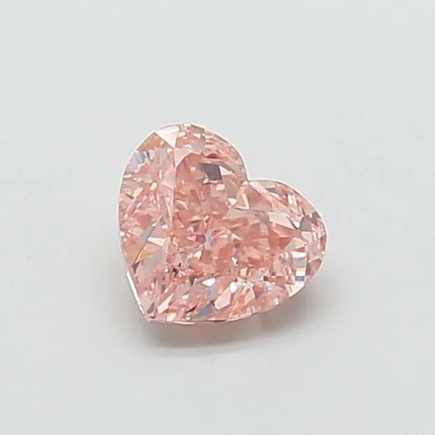 1.43ct HEART Fancy Intense Brownish Pink VS1 Coloured Lab diamond