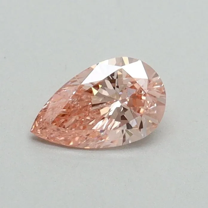 0.36ct PEAR Fancy Vivid Pink VS1 Coloured Lab diamond