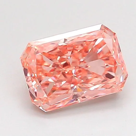 1.06ct RADIANT Fancy Vivid Pink VS1 Coloured Lab diamond