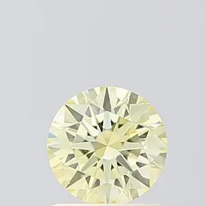0.73ct ROUND Fancy Yellow VS1 Coloured Lab diamond