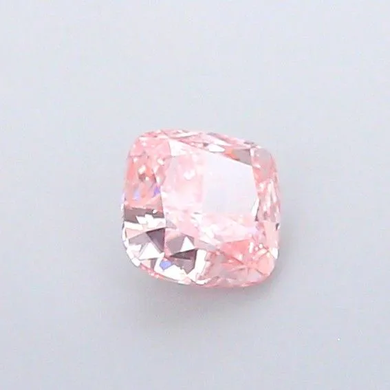 0.98ct CUSHION Fancy Vivid Pink VS1 Coloured Lab diamond