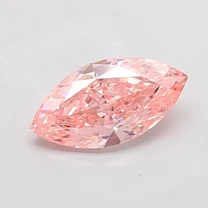 1.55ct MARQUISE Fancy Vivid Pink VS1 Coloured Lab diamond