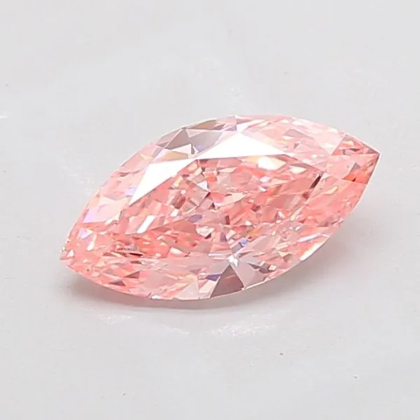 1.55ct MARQUISE Fancy Vivid Pink VS1 Coloured Lab diamond