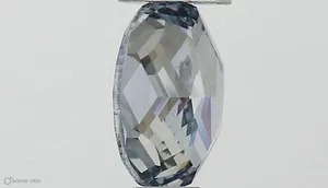 0.32ct OVAL Fancy Vivid Blue VS2 Coloured Lab diamond