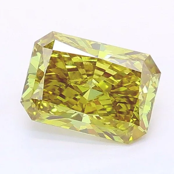 1.15ct RADIANT Fancy Intense Brownish Yellow VS2 Coloured Lab diamond