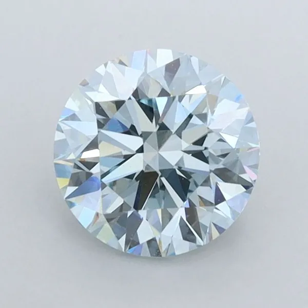 1.05ct ROUND Fancy Blue VVS2 Coloured Lab diamond