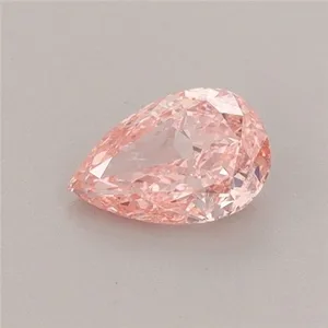 0.5ct PEAR Fancy Vivid Pink VS1 Coloured Lab diamond