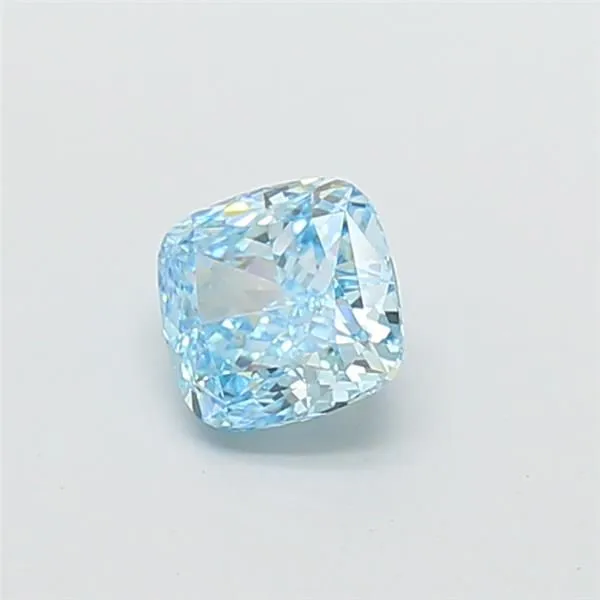 1.17ct CUSHION Fancy Vivid Blue VVS2 Coloured Lab diamond