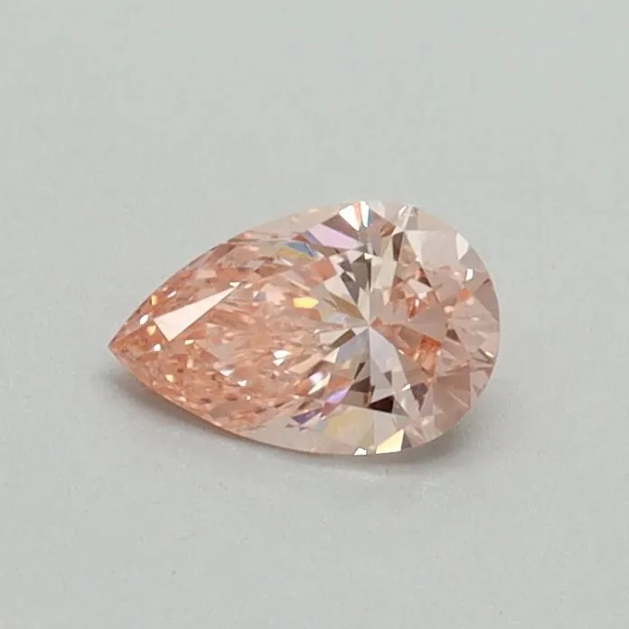 0.31ct PEAR Fancy Intense Pink VVS2 Coloured Lab diamond