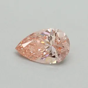 0.31ct PEAR Fancy Intense Pink VVS2 Coloured Lab diamond