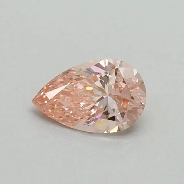 0.31ct PEAR Fancy Intense Pink VVS2 Coloured Lab diamond