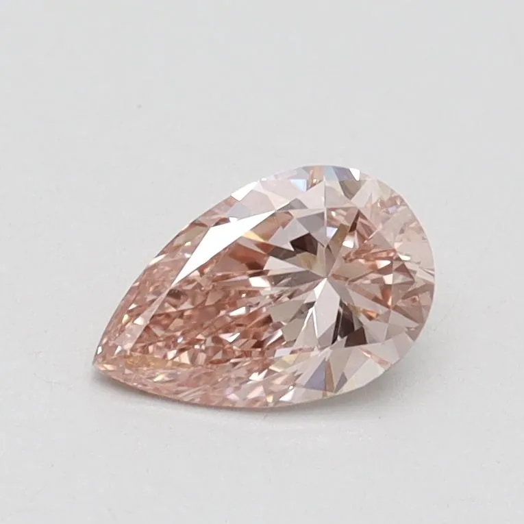 0.53ct PEAR Fancy Intense Pink VS1 Coloured Lab diamond