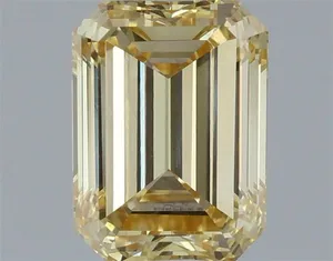 1.49ct EMERALD Fancy Intense Yellow VVS2 Coloured Lab diamond
