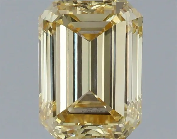 1.49ct EMERALD Fancy Intense Yellow VVS2 Coloured Lab diamond
