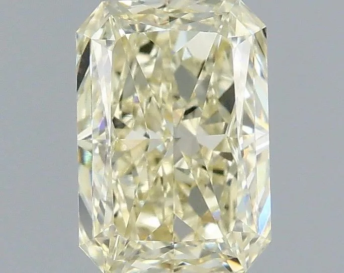 1.09ct RADIANT Fancy Light Yellow VVS2 Coloured Lab diamond