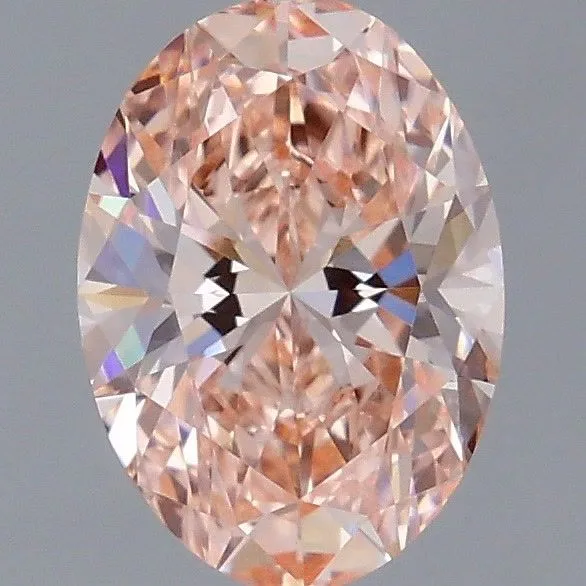 1.05ct OVAL Fancy Intense Pink VVS2 Coloured Lab diamond